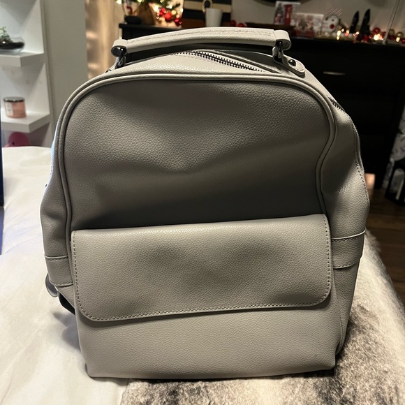 Faux Leather Backpack with USB Port - Picture 1 of 5
